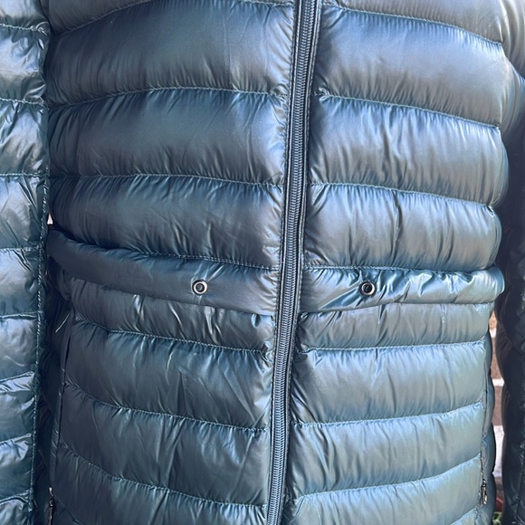 DKNY DONNA KARAN GREEN PACKABLE DOWN ANORAK JACKET - Picture 12 of 14